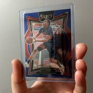 Select Kyshawn George Rookie Trading Card - Blue & Red